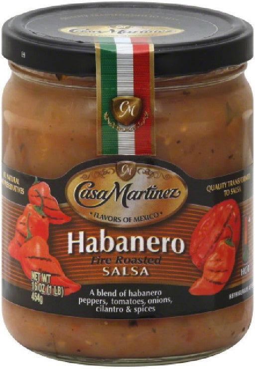 CASA MARTINEZ: Habanero Fire Roasted Salsa, 16 oz - No Brand For Less 