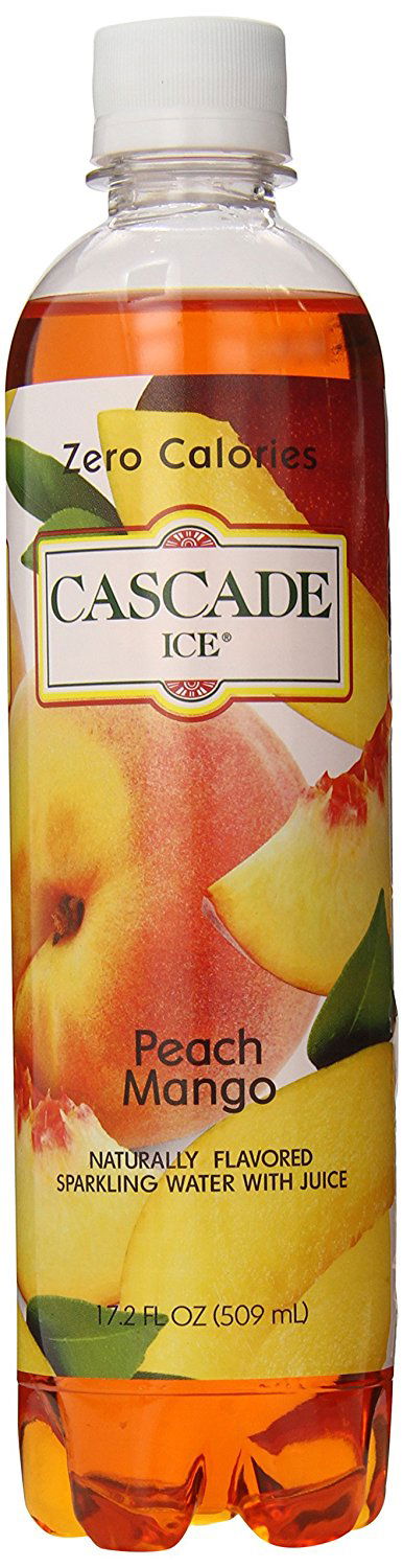 CASCADE ICE: Sparkling Water Peach Mango, 17.2 oz - No Brand For Less 