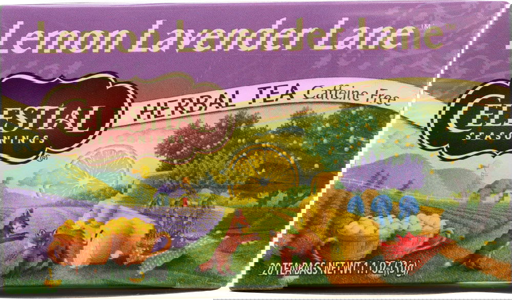 CELESTIAL SEASONINGS: Lemon Lavender Lane Herbal Tea Pack of 20, 1.1 oz - No Brand For Less 