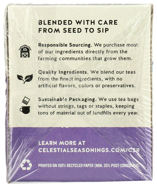 CELESTIAL SEASONINGS: Sleepytime Sinus Soother Wellness Tea, 20 Tea BaGs - No Brand For Less 