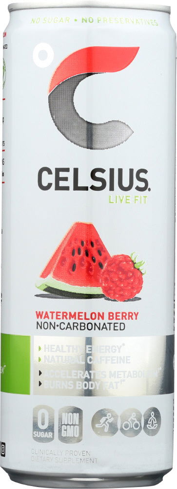 CELSIUS: Beverage Watermelon Berry, 12 oz - No Brand For Less 