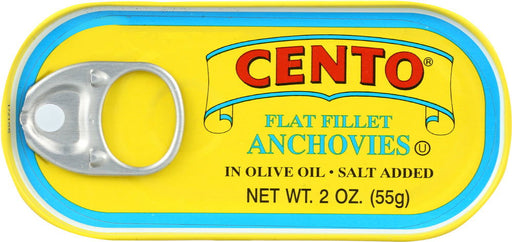 CENTO: Flat Anchovies in Olive Oil, 2 oz - No Brand For Less