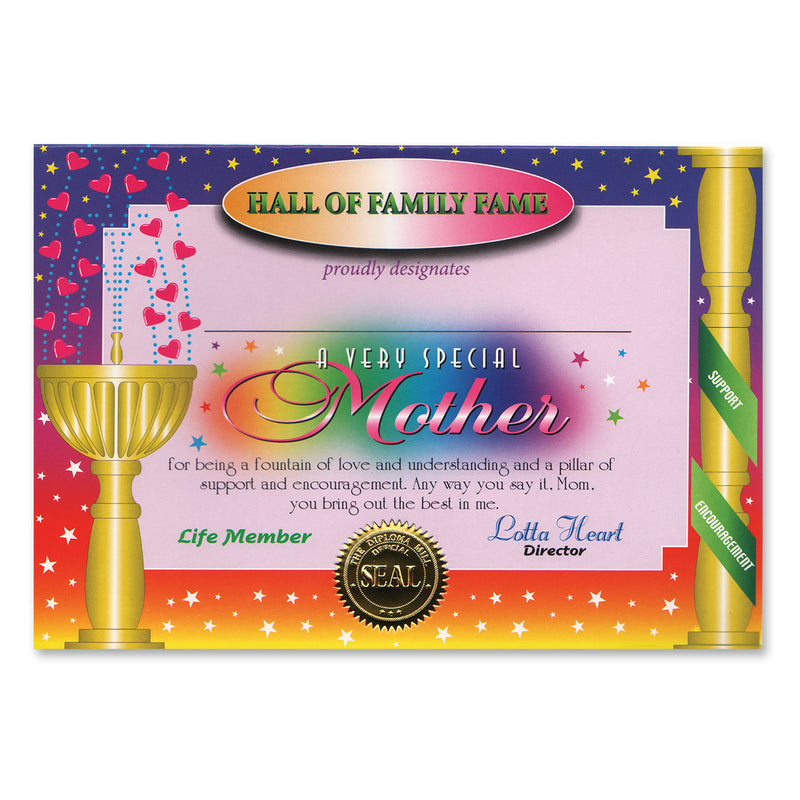 Very Special Mother Certificate – 5" x 7"
