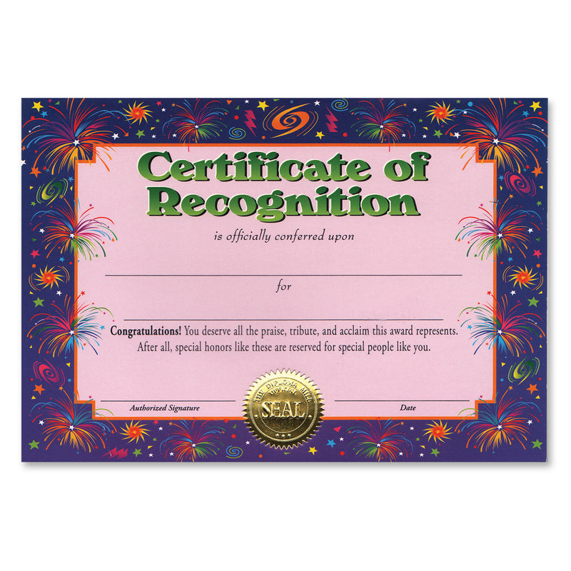 Certificate Of Recognition – 5" x 7"