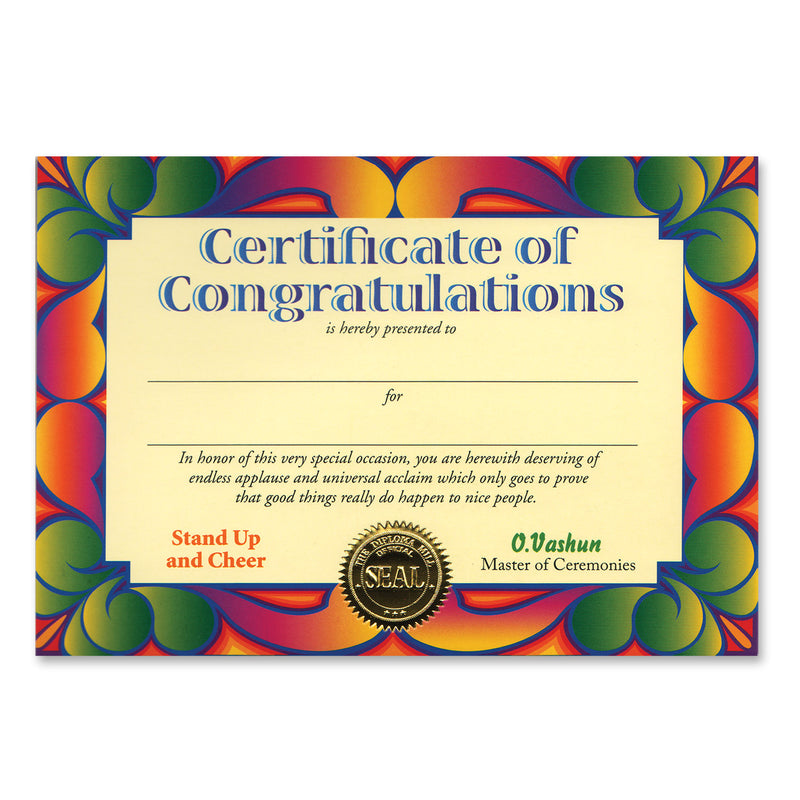 Certificate Of Congratulations – 5" x 7"