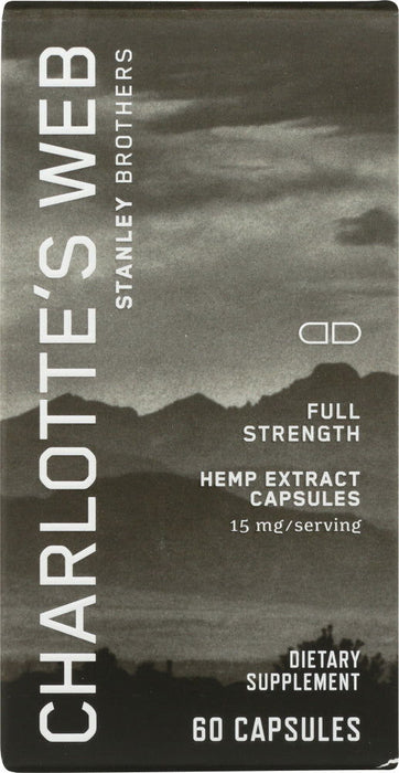 CHARLOTTES WEB: Capsule Full Strength, 15 mg, 60 pc - No Brand For Less 