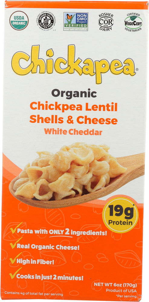 CHICKAPEA: Lentil Shells & White Cheese, 6 oz - No Brand For Less 