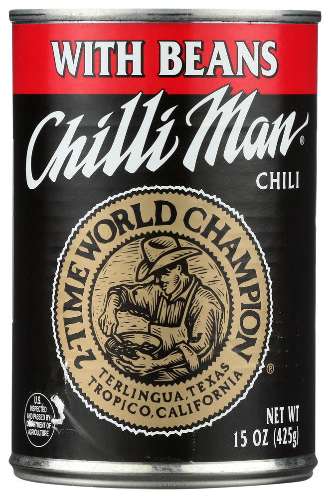 CHILLI MAN: Chili W Bean, 15 oz - No Brand For Less