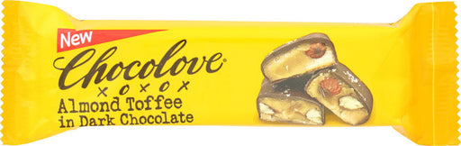 CHOCOLOVE: Dark Chocolate Bar Almond Toffee, 1.41 oz - No Brand For Less 