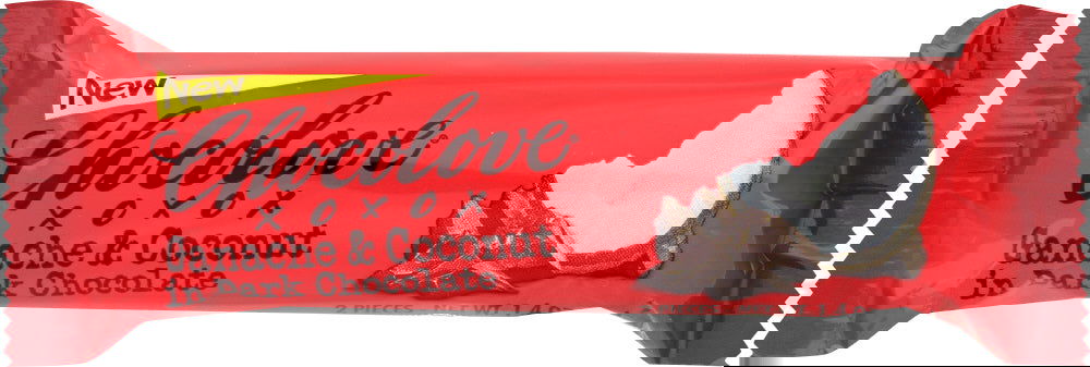 CHOCOLOVE: Dark Chocolate Bar Ganache Coconut, 1.41 oz - No Brand For Less 