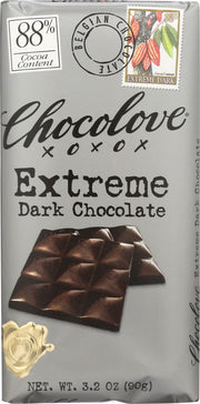 CHOCOLOVE: Extreme Dark Chocolate Bar, 3.2 oz - No Brand For Less