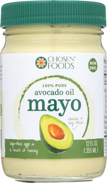 CHOSEN FOODS: 100% Pure Avocado Oil Mayo, 12 oz - No Brand For Less 
