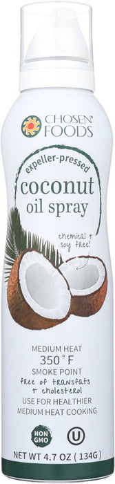 CHOSEN FOODS: Coconut Spray Oil, 4.7 oz - No Brand For Less 
