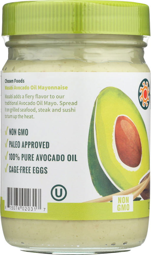 CHOSEN FOODS: Mayo Avocado Oil Wasabi, 12 oz - No Brand For Less 