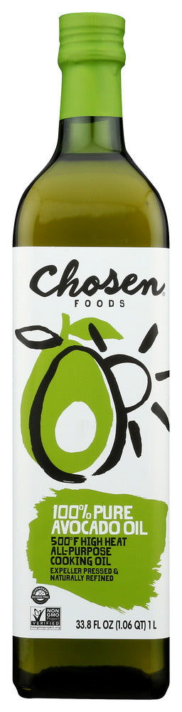 CHOSEN FOODS: Oil 100% Pure Avocado, 1 LT - No Brand For Less