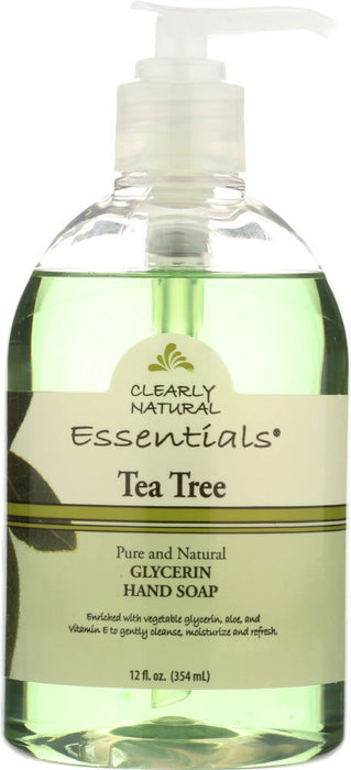 CLEARLY NATURAL: Liquid Glycerin Hand Soap Tea Tree, 12 oz - No Brand For Less 