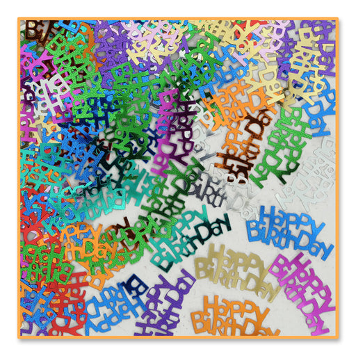 Happy Birthday Confetti – (½ Oz/Pkg) by Beistle for Birthday Diploma Mill Confetti