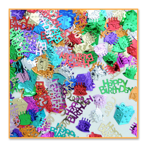 Birthday Bash Confetti – (½ Oz/Pkg) by Beistle for Birthday Diploma Mill Confetti