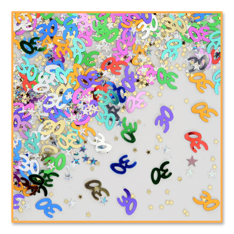 30 & Stars Confetti – (½ Oz/Pkg)