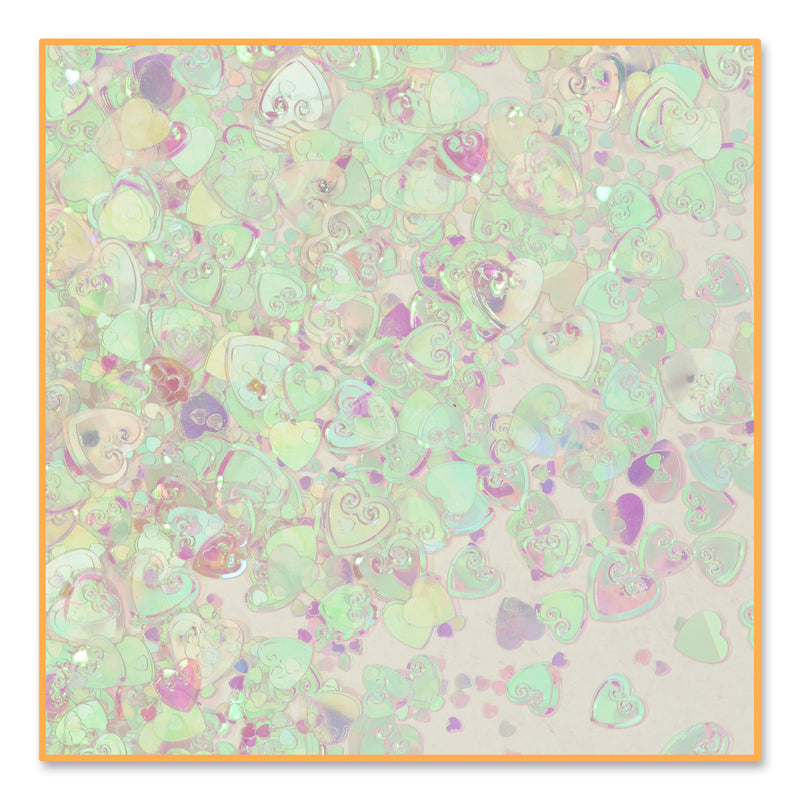 Iridescent Hearts Confetti – (½ Oz/Pkg)