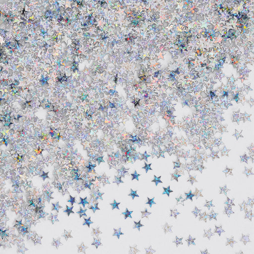 Silver Holographic Stars Confetti – (½ Oz/Pkg) by Beistle for General Occasion Diploma Mill Confetti