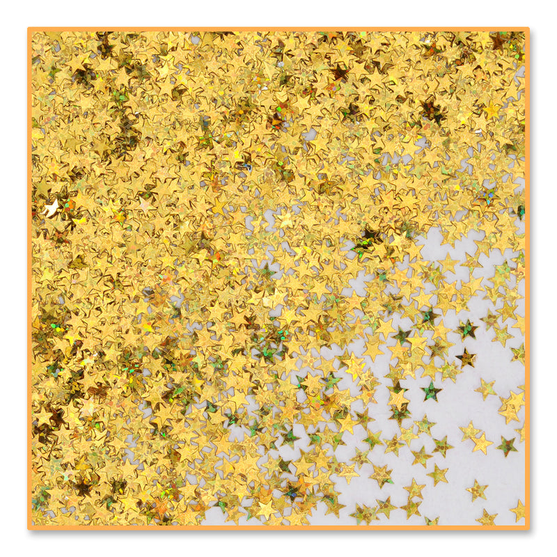 Gold Holographic Stars Confetti – (½ Oz/Pkg)
