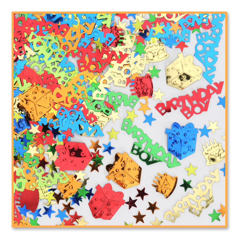 Birthday Boy Confetti – (½ Oz/Pkg) by Beistle for Birthday Diploma Mill Confetti