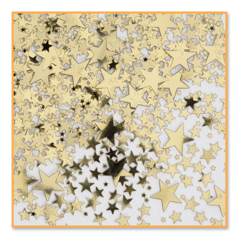 Gold Stars Confetti – (½ Oz/Pkg) by Beistle for General Occasion Diploma Mill Confetti