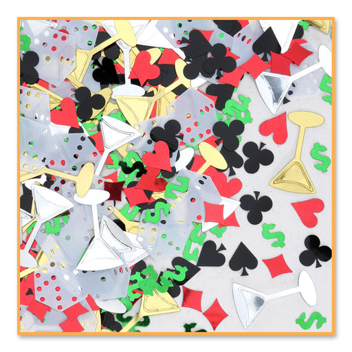 Casino Night Confetti – (½ Oz/Pkg) by Beistle for Casino Diploma Mill Confetti