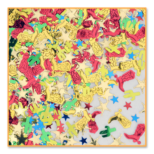 Western Party Confetti – (½ Oz/Pkg) by Beistle for Western Diploma Mill Confetti