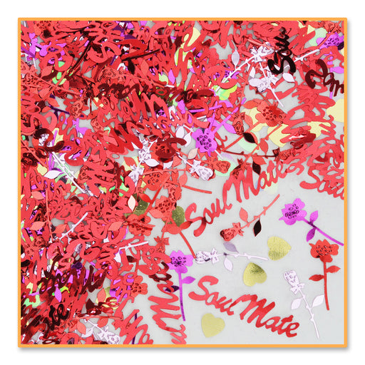 Soul Mate Confetti – (½ Oz/Pkg) by Beistle for Valentines Diploma Mill Confetti