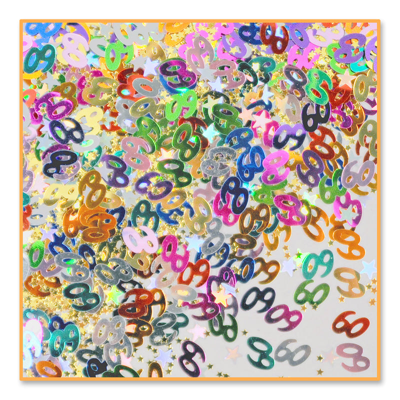 60 & Stars Confetti – (½ Oz/Pkg)