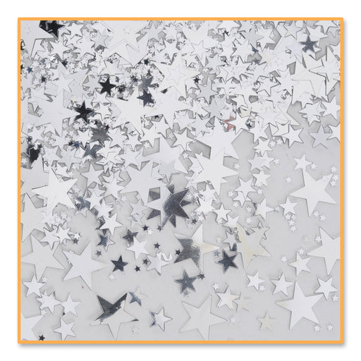 Silver Stars Confetti – (½ Oz/Pkg) by Beistle for General Occasion Diploma Mill Confetti
