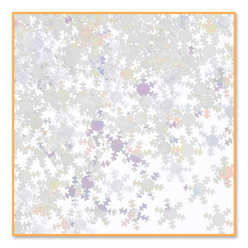 Iridescent Snowflakes Confetti – (½ Oz/Pkg) by Beistle for Christmas/Winter Diploma Mill Confetti