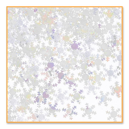 Iridescent Snowflakes Confetti – (½ Oz/Pkg) by Beistle for Christmas/Winter Diploma Mill Confetti