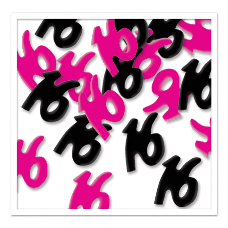 "16" Confetti – (½ Oz/Pkg) by Beistle for Sweet 16 Diploma Mill Confetti