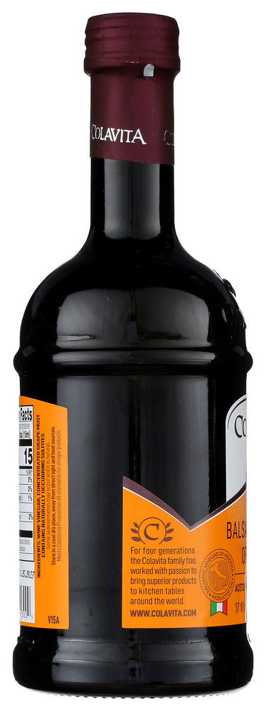 COLAVITA: Vinegar Balsamic Glass, 17 oz - No Brand For Less
