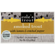 COLES: Trout Smoked Lemon Cracked Pepper, 3.2 OZ - No Brand For Less