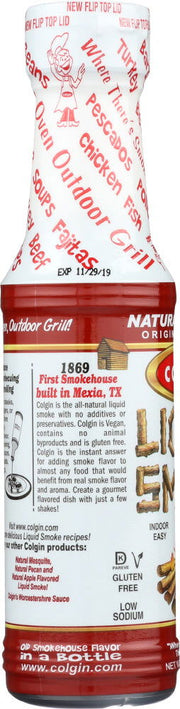 COLGIN: Liquid Smoke Natural Hickory, 4 Oz - No Brand For Less