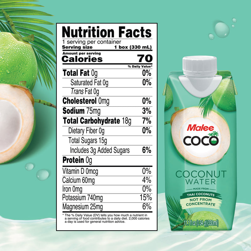 Malee Coconut Water 330ML 12 pack