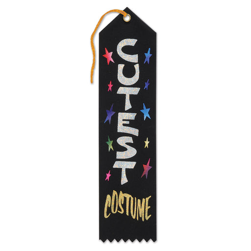 Cutest Costume Award Ribbon – 2" x 8" by Beistle for Halloween Award Ribbons