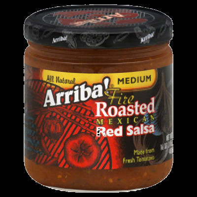 ARRIBA: Fire Roasted Mexican Red Salsa Medium, 16 Oz