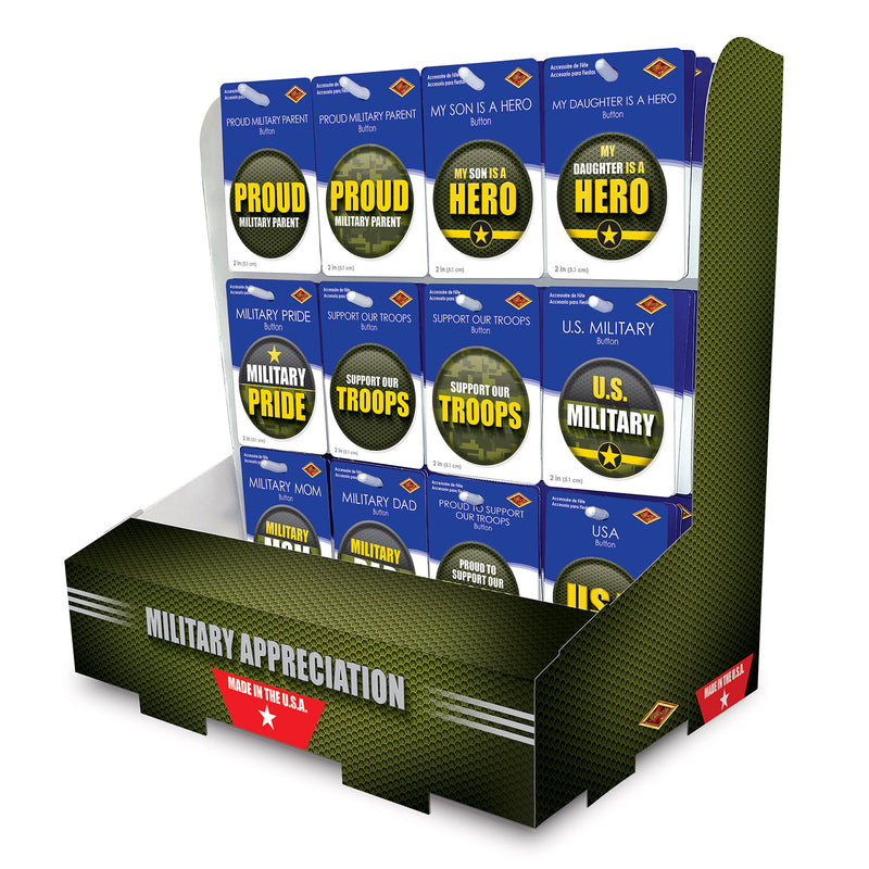 Military Appreciation Counter Display by Beistle for Patriotic Diploma Mill Display