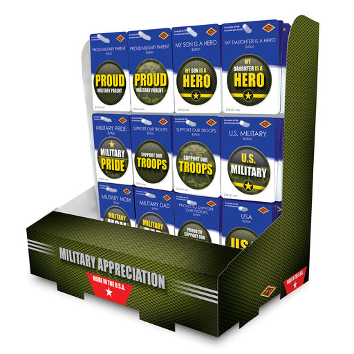 Military Appreciation Counter Display by Beistle for Patriotic Diploma Mill Display