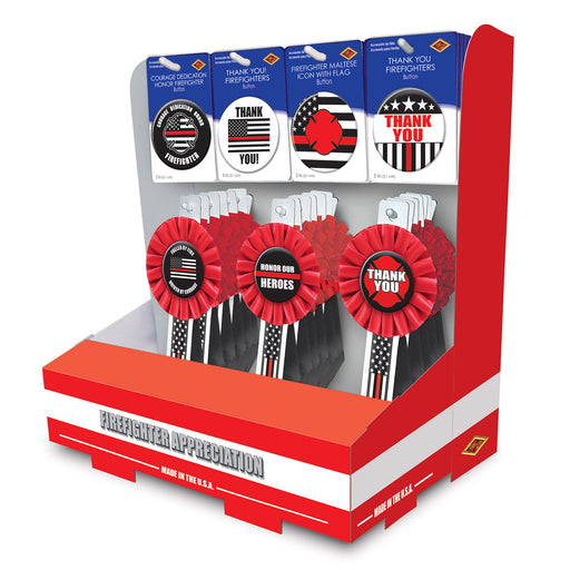 Firefighter Counter Display by Beistle for Patriotic Diploma Mill Display