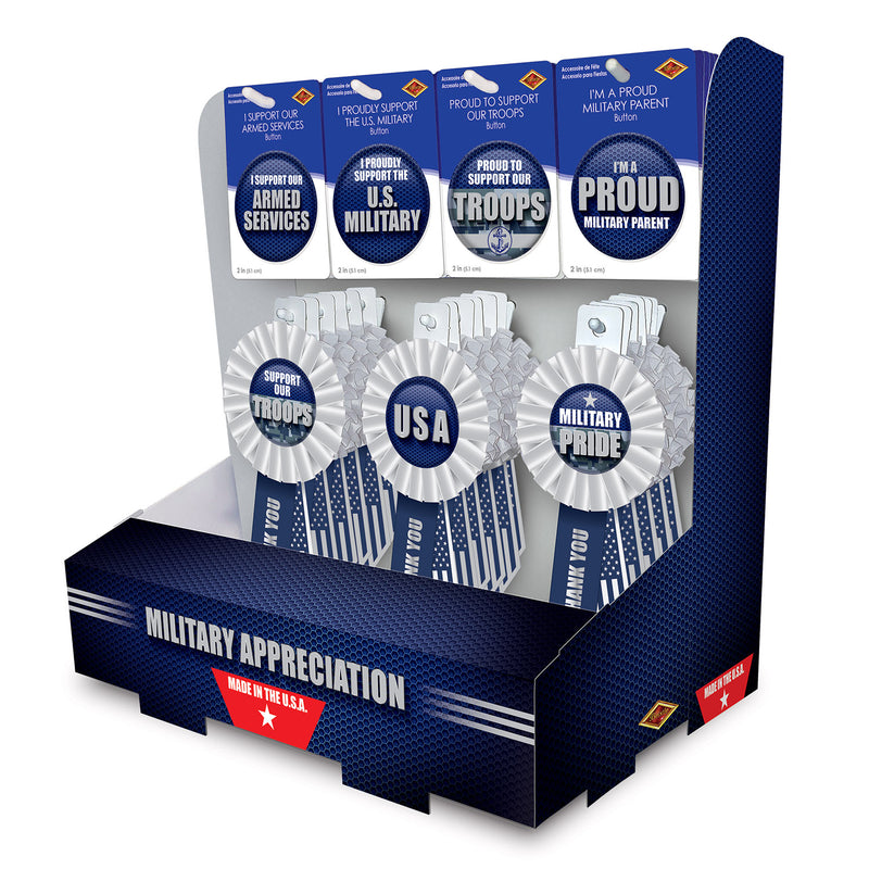 Military Appreciation Counter Display by Beistle for Patriotic Diploma Mill Display