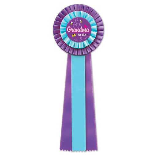 Grandma To Be Deluxe Rosette – 4½" x 13½" by Beistle for Baby Shower Deluxe Rosettes