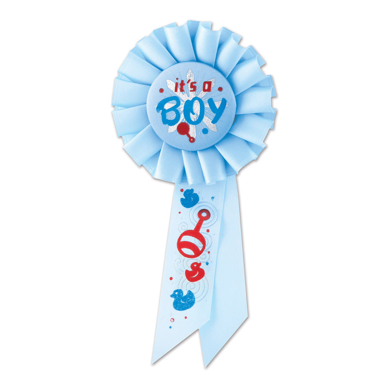 It's A Boy Rosette – 3¼" x 6½"