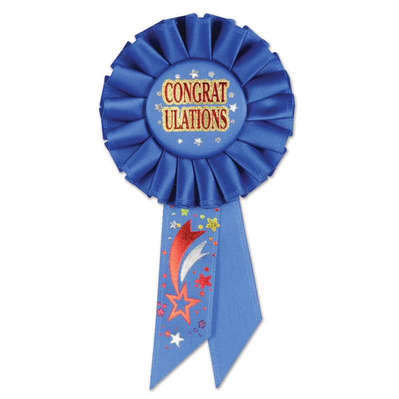 Congratulations Rosette – 3¼" x 6½"
