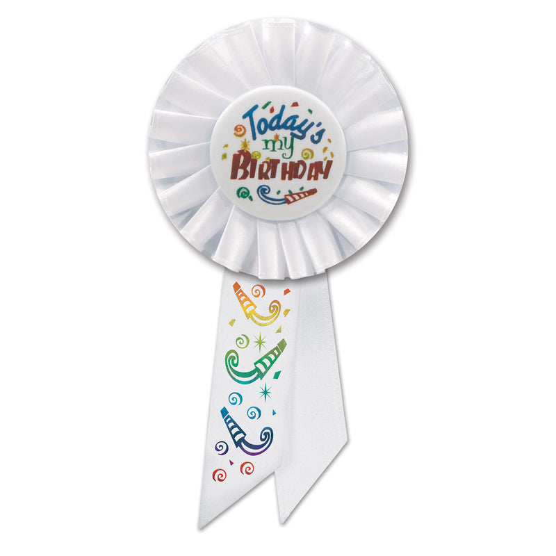 Today's My Birthday Rosette – 3¼" x 6½"